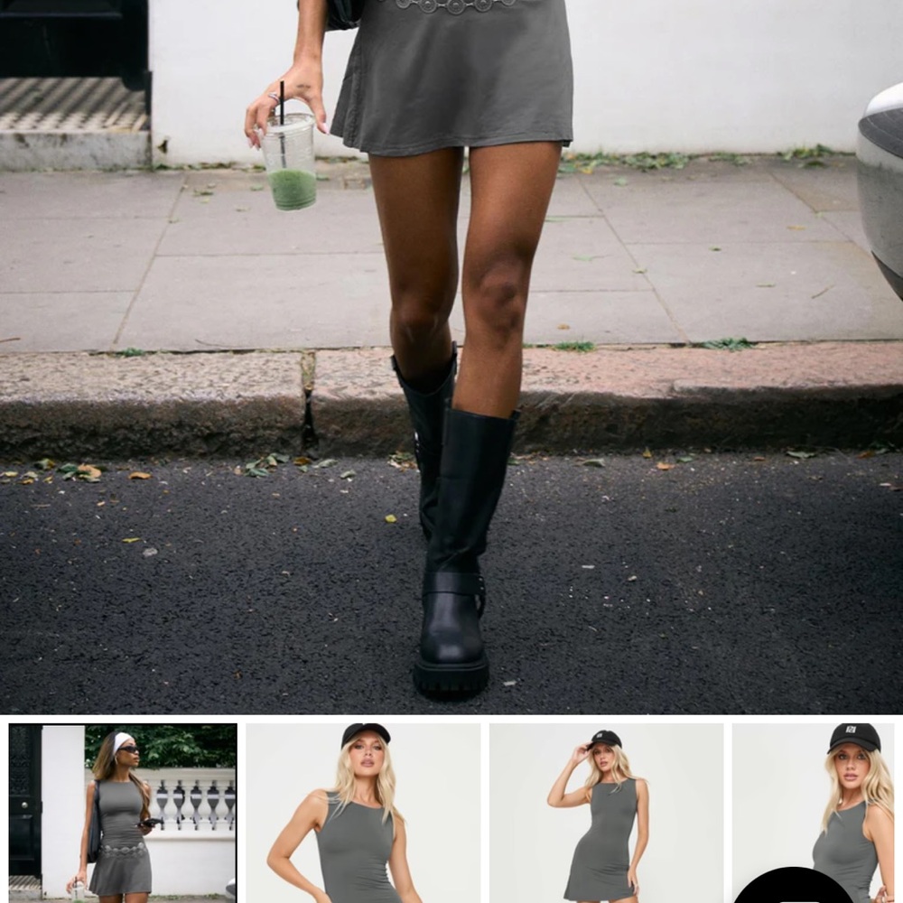 princess polly grey mini dress
